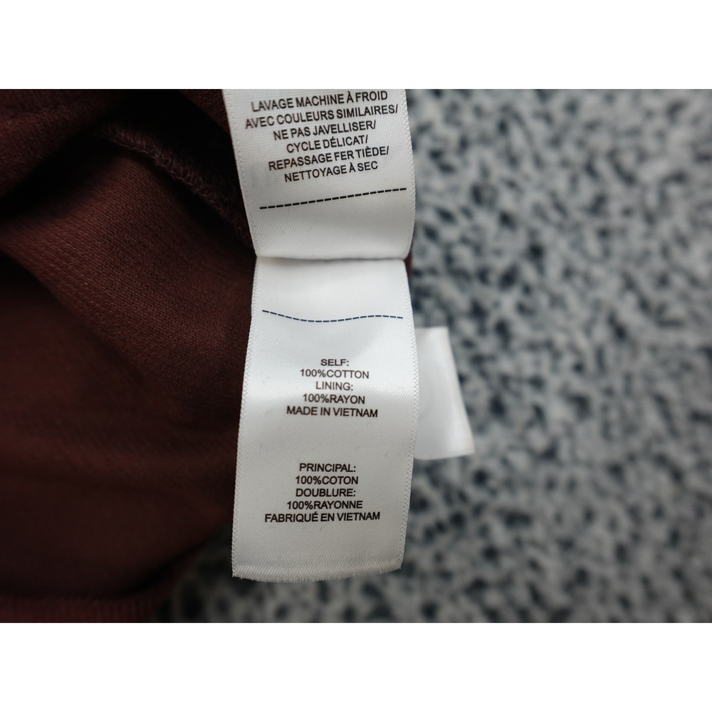 UNTUCKit Cora Dress Womens 10 Brown Burgundy Corduroy Button Front 42166 - Picture 10 of 13